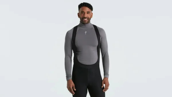 Fashion Men's Seamless Roll Neck Long Sleeve Base Layer Uomo Parte Superiore·Intimo