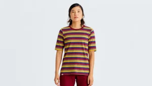 Best T-shirt /Fjällräven Cotton Striped Donna Donna Abbigliamento Casual·T-Shirt